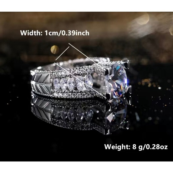 BESTSELLER! Fancy Zirconia Ring - Perfect for Engagement, Wedding,Gift! - Picture 3 of 5